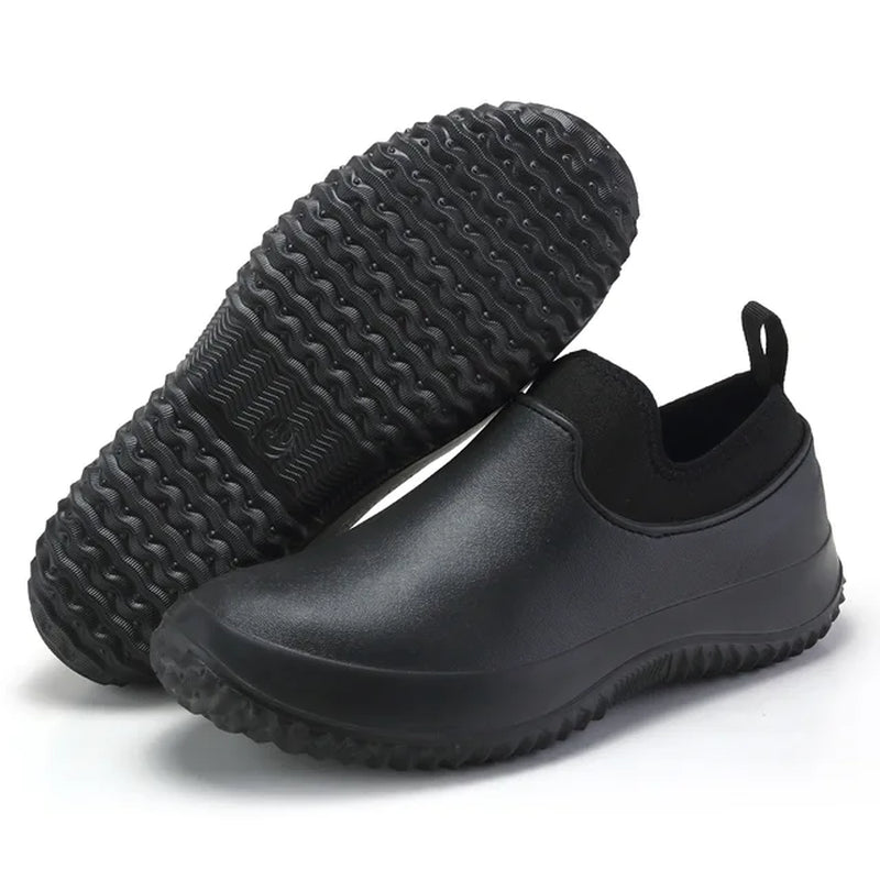 Non-Slip Chef Shoes Mens Womens Kitchen Safety Shoes Winter Lined Work Boots Platform Boots